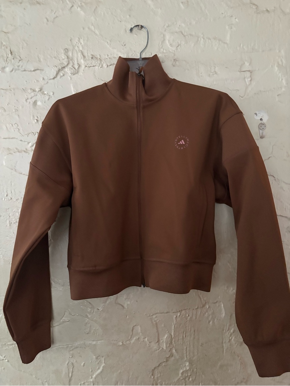 Adidas by Stella McCartney Tobacco / Brown Cropped Zip-Up Utility Jacket